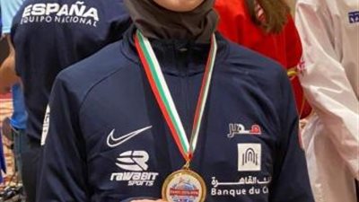 وزير الرياضة يهنئ لاعبة المنتخب المصري للتايكوندو نور حسين لفوزها بذهبية بلغاريا المفتوحة