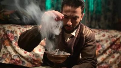 شاهد.. أحدث ظهور لـ حمادة هلال بصحبة فريق عمل مسلسل ”المداح”