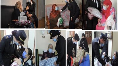 إحتفالاً باليوم العالمى للمرأة .. الداخلية تُنظم زيارات لدور رعاية المُسنات