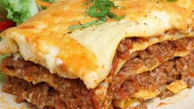 طريقة عمل اللازانيا باللحم المفروم