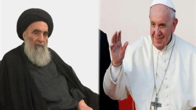 تصريحات خطيرة لـ بابا الفاتيكان عن لقائه مع السيستاني