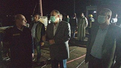 اللواء عصام سعد يعلن السيطرة على حريق محور ديروط دون اية خسائر بشرية