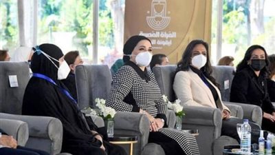 انتصار السيسى تشهد احتفال يوم المرأة المصرية