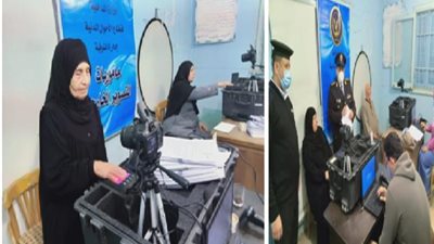 بالصور .. إستخراج بطاقات الرقم القومى لكبار السن والمرضى