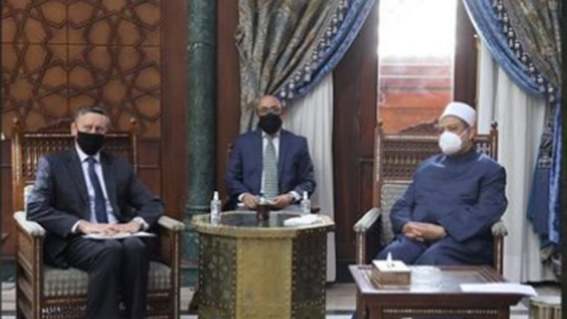 شيخ الأزهر خلال لقائه