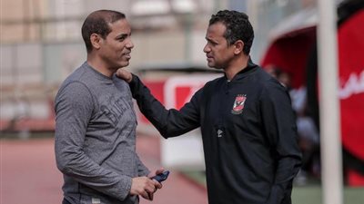 خالد بيبو يحضر ودية الأهلي مع فريق الشباب