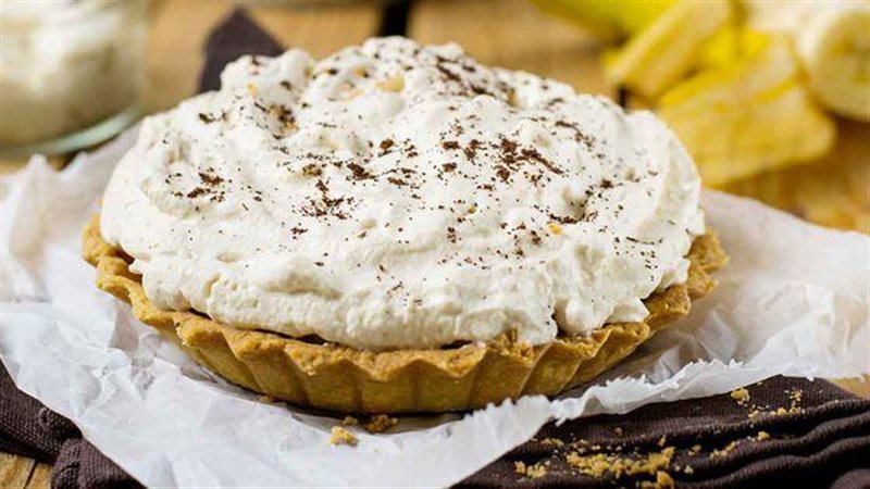 فطيرة موز بالكراميل