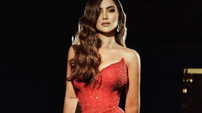 شاهد.. هدى الإتربي بفستان أحمر جريء في أحدث ظهور