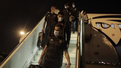 بعثة الأهلي تصل إلى مطار الخرطوم