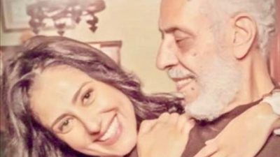 شاهد.. أحدث ظهور لـ حنان مطاوع من كواليس ”القاهرة كابول” برفقة نبيل الحلفاوي