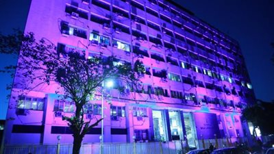 وزارة التضامن تضىء مبناها باللون الأزرق بمناسبة اليوم العالمى للتوحد