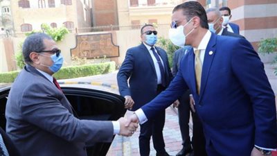 شاهد.. كيف استقبل محافظ الفيوم وزير القوى العاملة اليوم؟