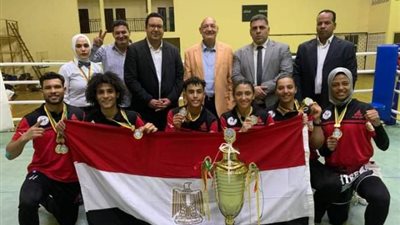 مصر تحصد المركز الأول وكأس بطولة إفريقيا للكيك بوكسينج في الكاميرون