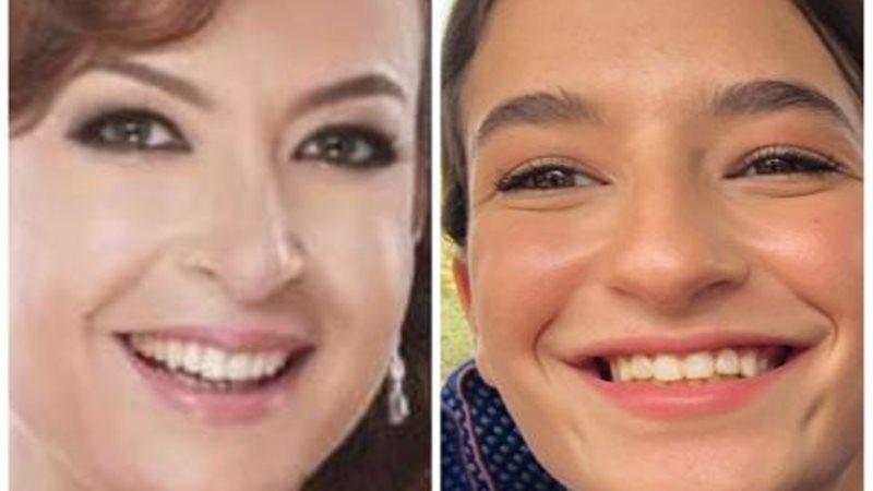 منال سلامة ونجلتها