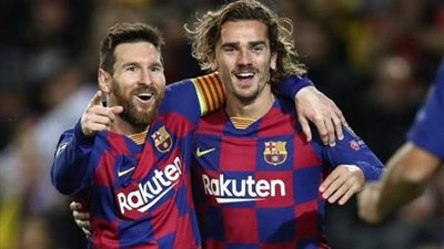 ميسي وجريزمان يقودان تشكيل برشلونة المتوقع أمام أتلتيك بيلباو