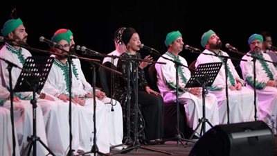 بالصور.. الحضرة تحيي ليالي رمضان في مسرح الزمالك بحضور نجلة يوسف شعبان