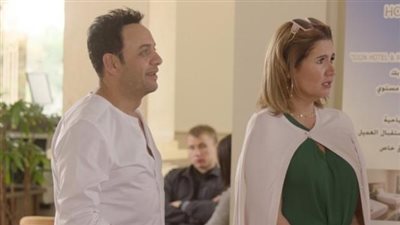 هنا شيحة تروج لمسلسل ”فارس بلا جواز” بطولة مصطفى قمر