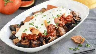 على الطريقة السورية.. كيفية تحضير فتة الباذنجان