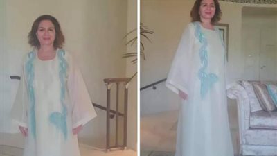 إلهام شاهين تتألق بالقفطان المغربي احتفالا برمضان