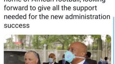 أبو ريدة يرحب برئيس الاتحاد الأفريقي في القاهرة