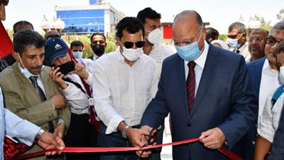 وزير الشباب والرياضة ومحافظ القاهرة يفتتحان أعمال تطوير نادي المقطم الرياضي