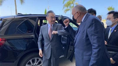 شكرى يلتقى نظيره الصينى فى العلمين