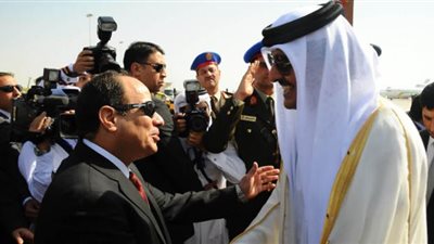السيسى يتبادل التهنئة بحلول عيد الأضحى المبارك مع أمير قطر