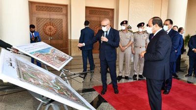 السيسي يتابع الموقف التنفيذى لمدينة الفنون فى ”العلمين الجديدة”