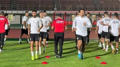 اليوم.. المنتخب الأولمبى يختتم تدريباته استعدادا لمواجهة إسبانيا