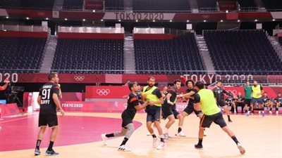مران قوي لمنتخب اليد استعداداً لمواجهة البرتغال في أولمبياد طوكيو