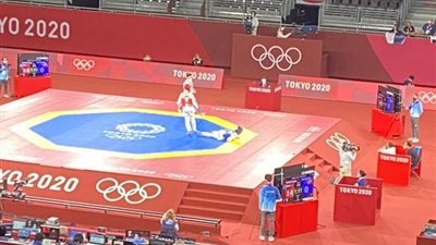 هدايا تفوز على لاعبة دولة تونجا وتواجه الأمريكية بايجي على الميدالية البرونزية