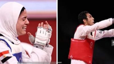 محمد هنيدي يهنىء سيف عيسى وملاك هداية بعد حصدهما برونزية التايكوندو: مصر فخورة بيكم