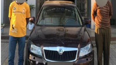 ضبط شخصين بالقاهرة لقيامهما بسرقة سيارة أحد المواطنين  بأسلوب ” المغافلة ”