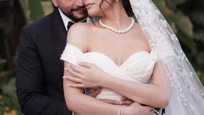 هاجر أحمد تغازل زوجها بكلمات رومانسية