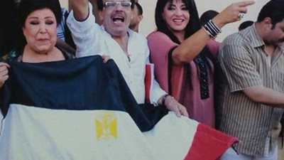 شاهد.. رجاء الجداوي وهالة صدقي يحتفلان بذكرى ثورة 30 يونيو