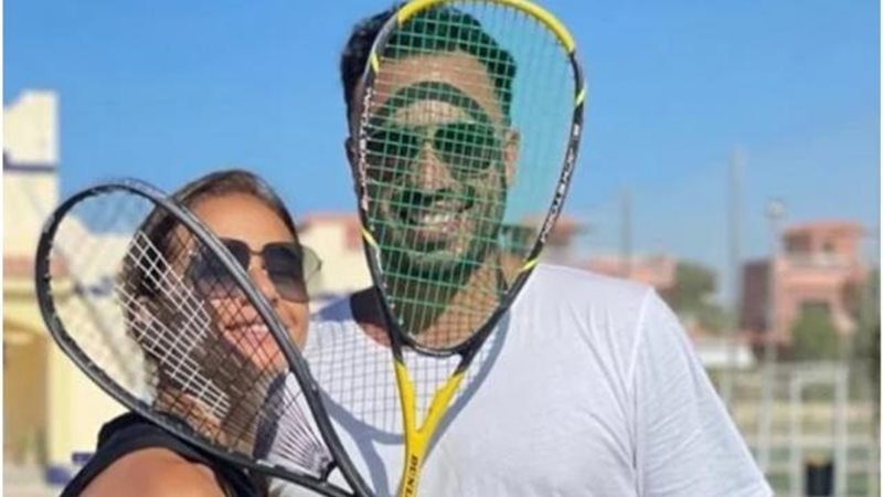 نيللى كريم وخطيبها