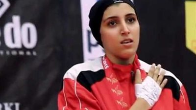 جيانا فاروق تحمل علم مصر فى حفل ختام أولمبياد طوكيو