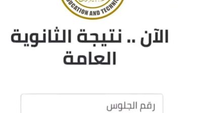 اللغة العربية والإنجليزية.. رابط نتيجة الثانوية العامة 2024 برقم الجلوس