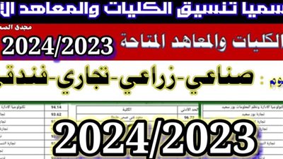 كليات تقبل من 60%.. رابط تنسيق الدبلومات الفنية 2024