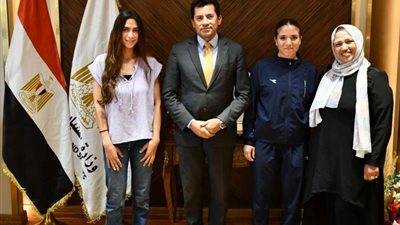 وزير الرياضة ينهي الخلاف بين جنة عليوة وشهد سعيد