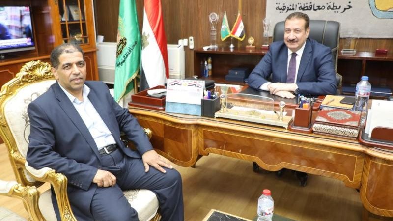 محافظ المنوفية يسقبل