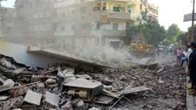 انهيار عقار قديم خال من السكان فى كوم الدكة بالإسكندرية.. ولا إصابات