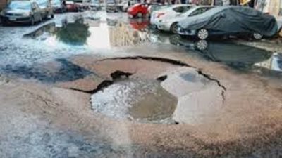 دون وقوع إصابات.. هبوط أرضي في الإسكندرية بالقرب من سينما ليلي 