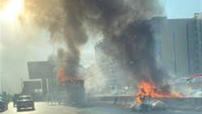 دون وجود إصابات.. حريق يلتهم سيارة محملة بالقطن على دائري المعادي 