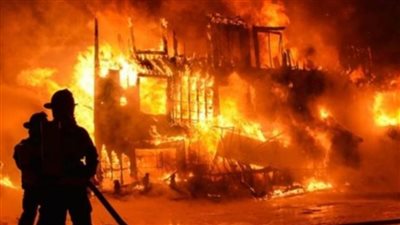 السيطرة على حريق الإسكندرية بمخزن قطن والنيابة تأمر بسرعة إنهاء التحريات