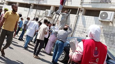 نقل أطفال الحضّانات ومرضى الرعاية.. تفاصيل حريق مستشفى السادات المركزي