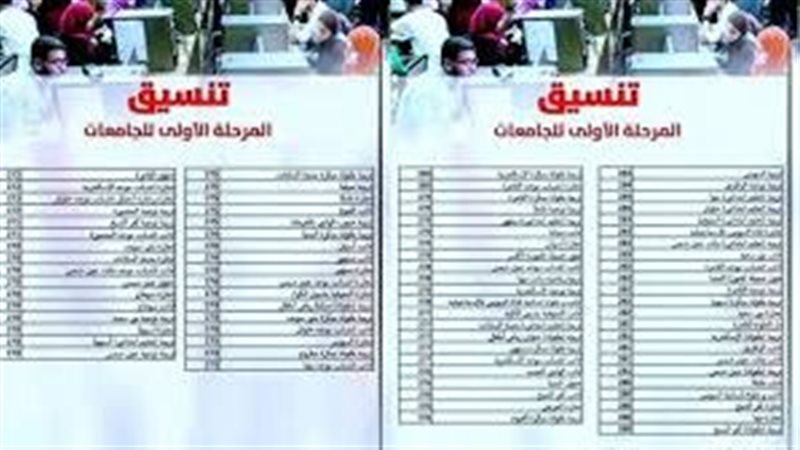 تنسيق المرحلة الأولى