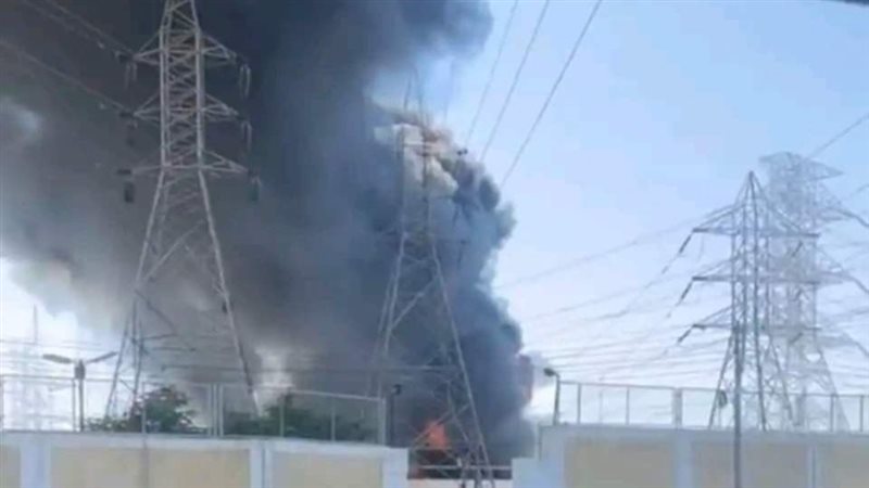 حريق بمحطة محولات