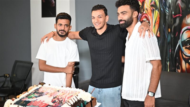 حودة بندق أثناء الاحتفال