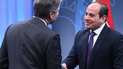 لإنهاء حرب غزة.. السيسي يلتقي وزير الخارجية الأمريكي في العلمين الجديدة